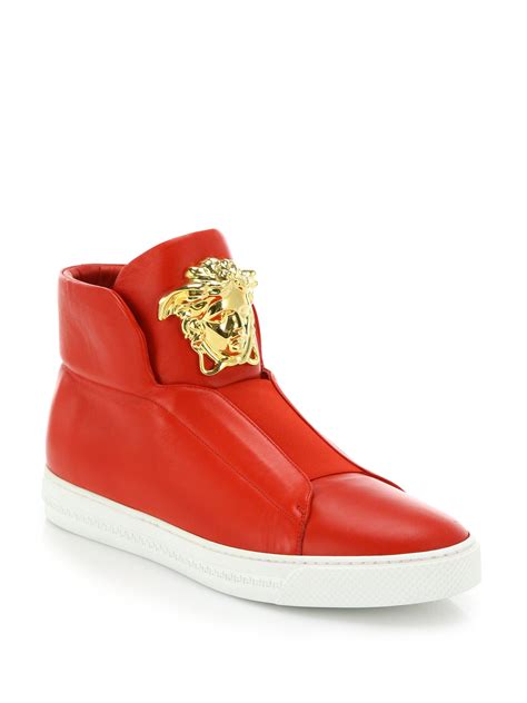 cheap versace mens sneakers|high top versace sneakers men.